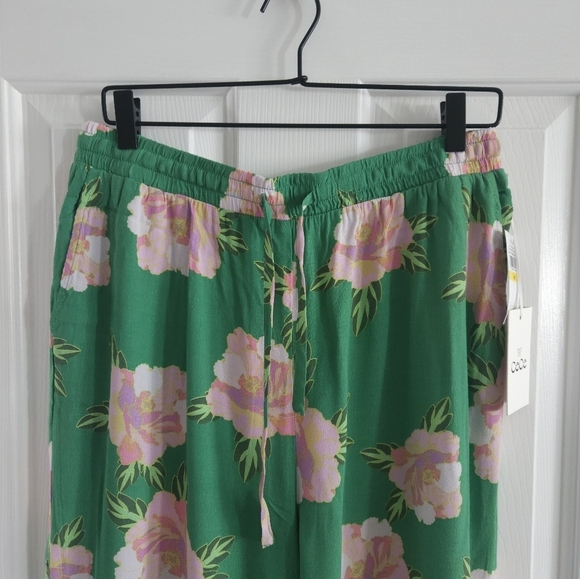 NWT CeCe Floral Wide Leg Pants - Picture 4 of 8